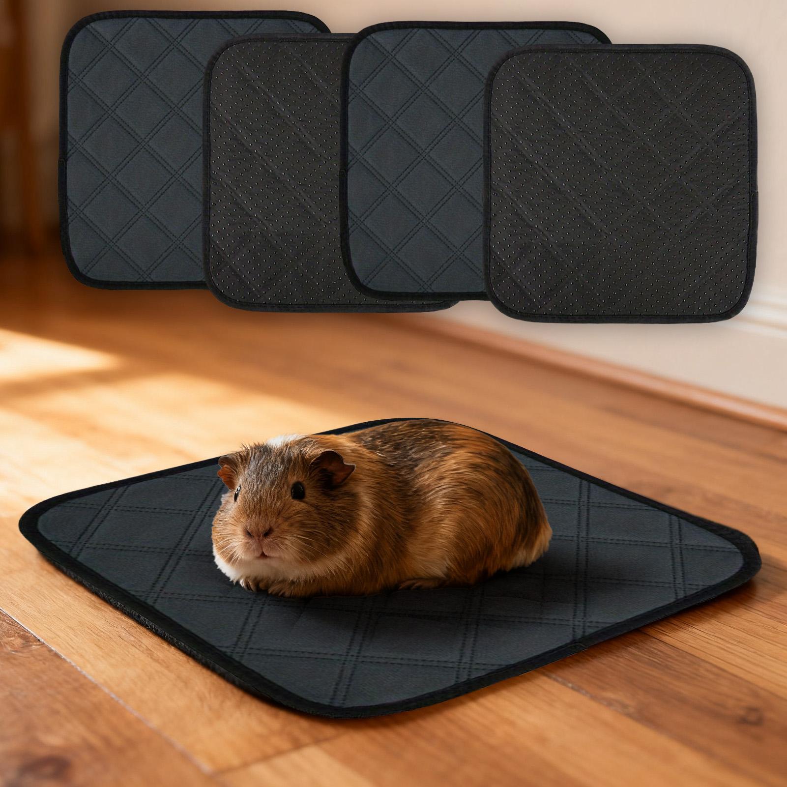 Hedgehog Bedding Liner - Hasenkäfig-Einlage, 4-teilig, Trainingsmatte, waschbare Bettwäschematte für