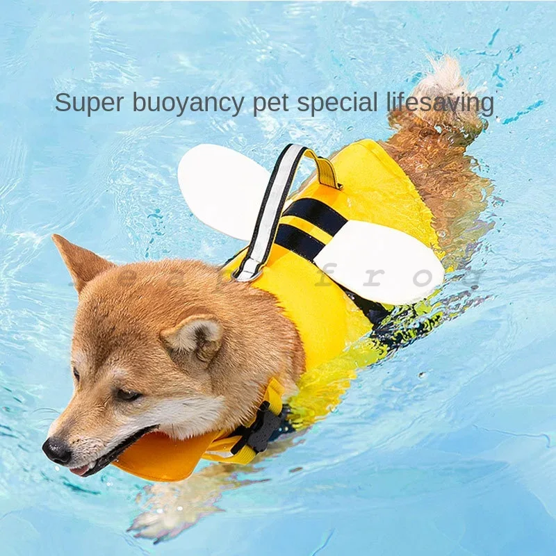 Dog Life Jacket - Hundeschwimmweste mit Verstellbarem Auftrieb für Bichon,