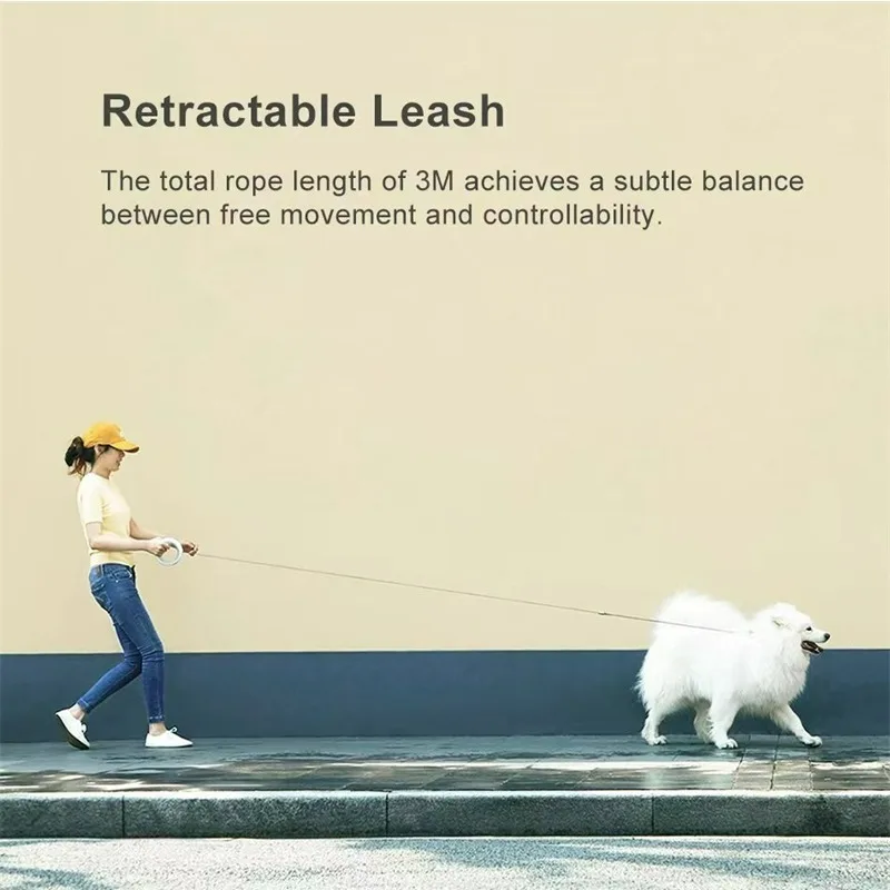 Retractable Dog Leash - MwStard UFO Nakon Ett Malahξ Naoko/Naudi