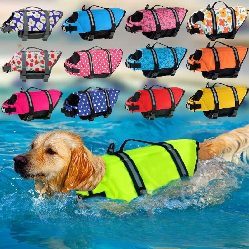 Dog Life Jacket - Hundeschwimmweste Haustier-Schwimmweste Hundeschwimmanzug Sommer Strand Surfen