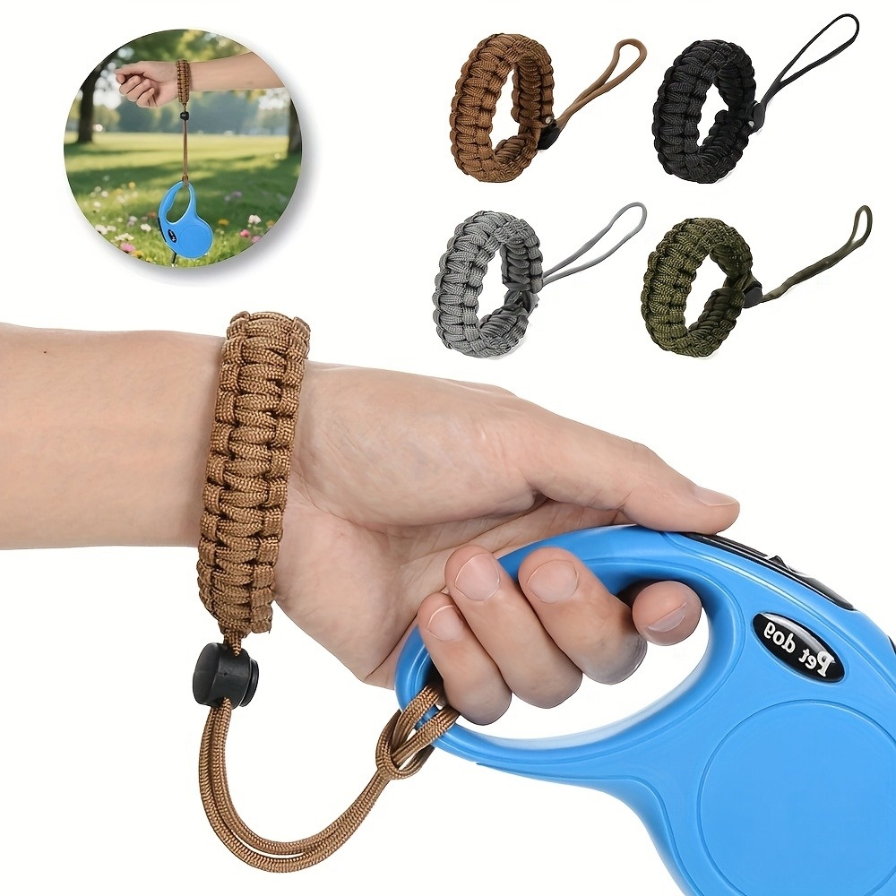 Retractable Dog Leash - Handfreie Hundeleine mit Anti-Fall-Handgelenkband, verstellbares Armband