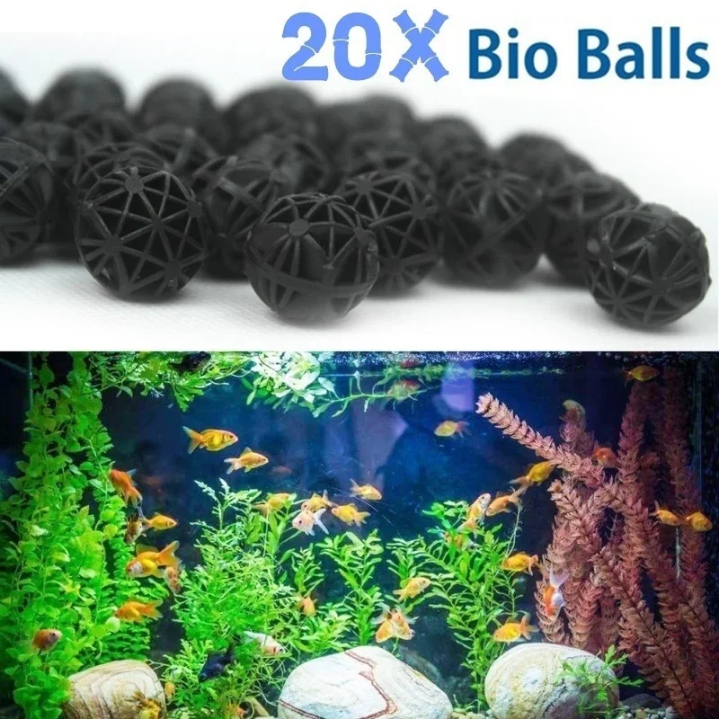 Fish Tank Filter Pump - 20Pcs 16mm Aquarium Filter Bio Bälle