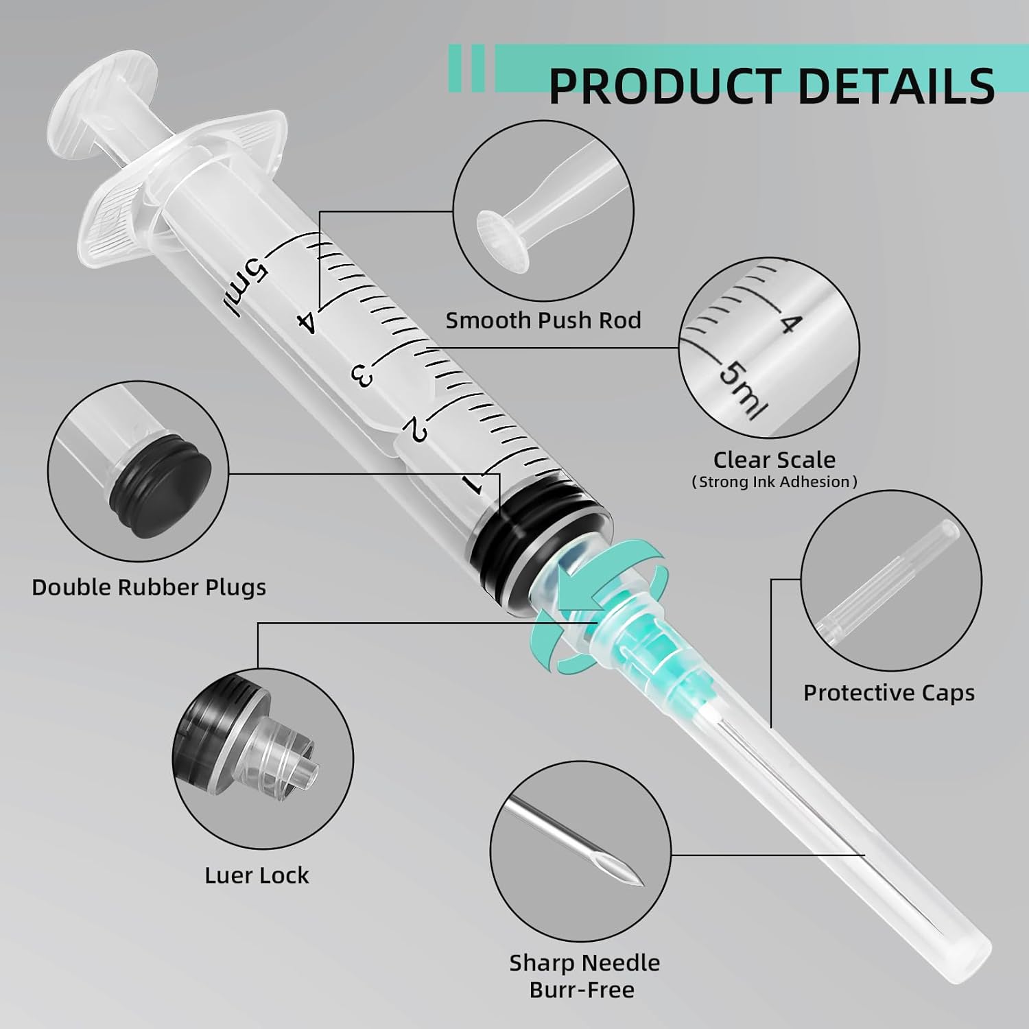 5ml Luer-Lock-Spritze, geeigne – Pet Supplies Delivery Bewertung und Preis
