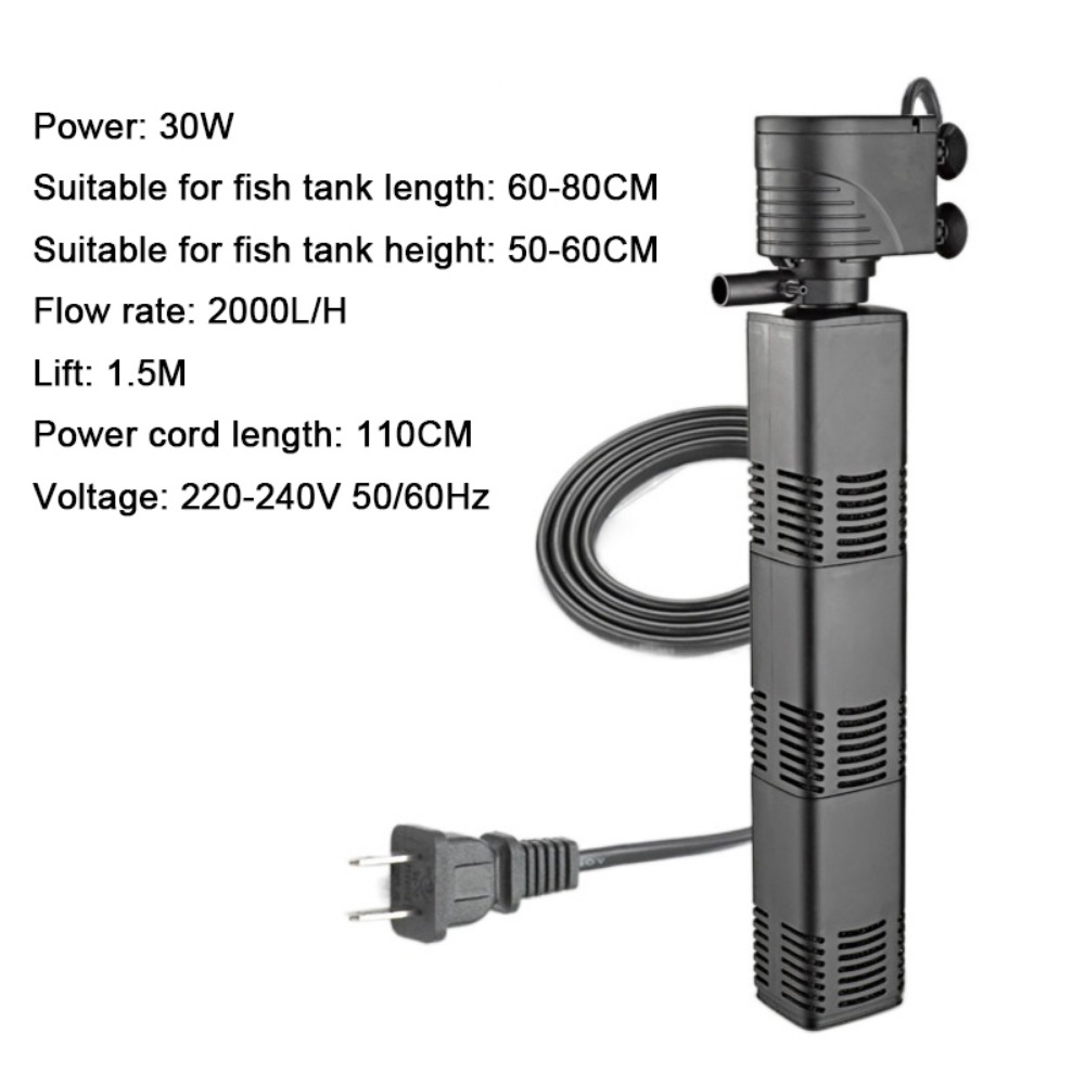 3-in-1-Aquariumfilter aus Kuns – Fish Tank Filter Pump Bewertung und Preis