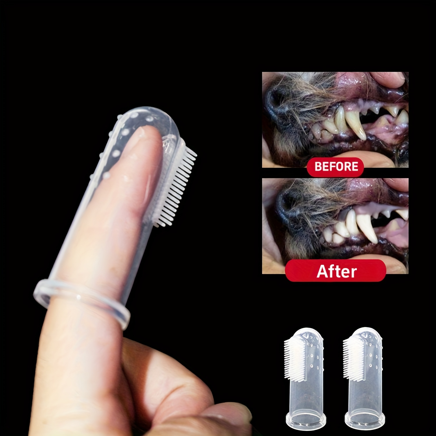 5 Haustier-Finger-Zahnbürsten  – Dog Muzzle Silicone Bewertung und Preis