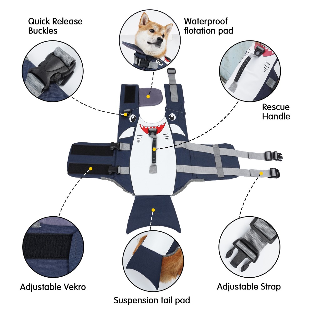 Hundeschwimmweste Größe M mit  – Dog Life Jacket Bewertung und Preis